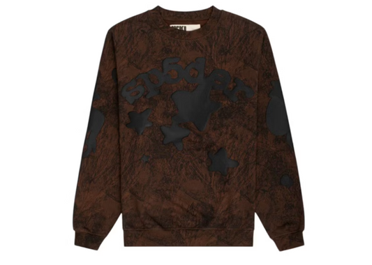 Sp5der Beluga Real Tree Camo Crewneck