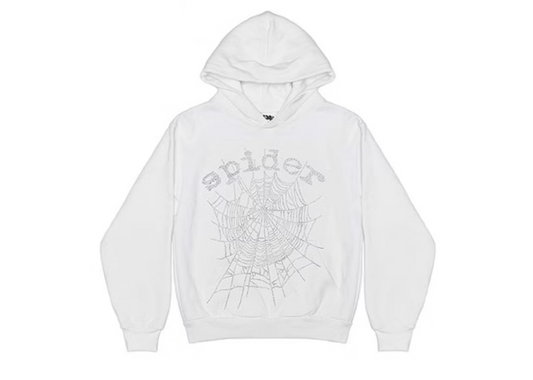 Sp5der OG Rhinestone Logo Hoodie