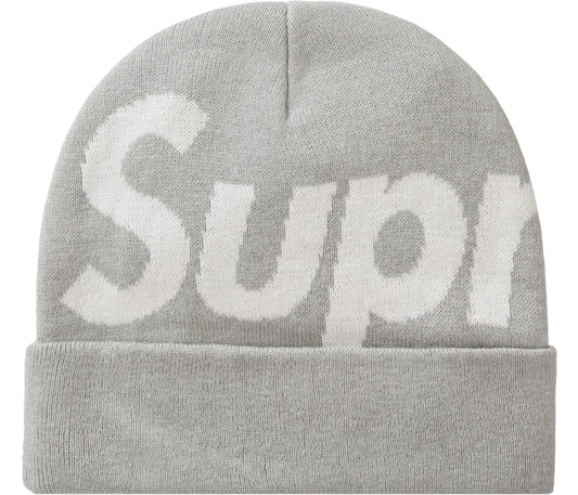 Supreme Big Logo Beanie Beanie (FW23) Grey