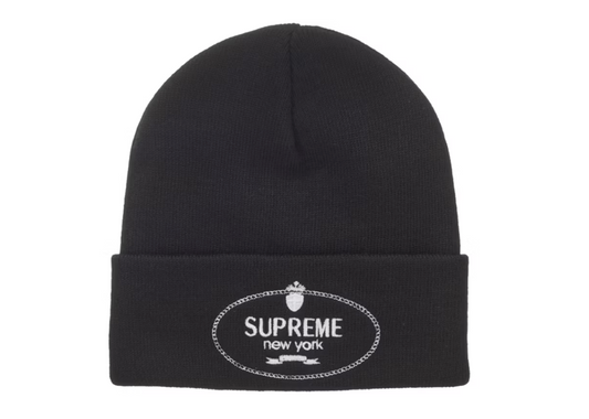 Supreme Crest Beanie Black