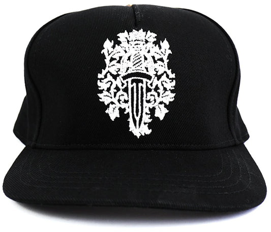 Chrome Hearts Dagger Denim Baseball Hat Black/White