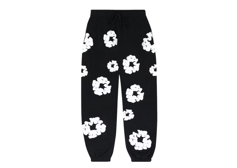 Denim Tears The Cotton Wreath Sweatpants Black