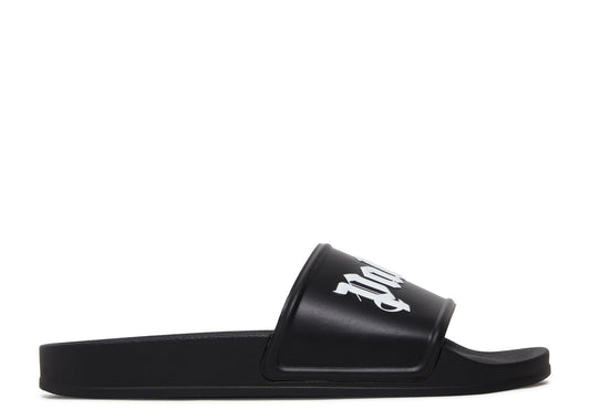 Palm Angels Logo Slide Black White