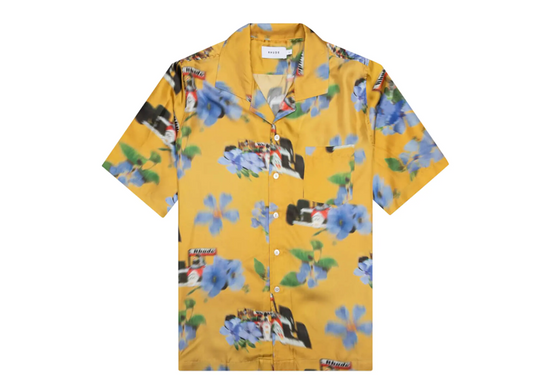 Rhude Loix Silk Shirt Yellow/Multicolor