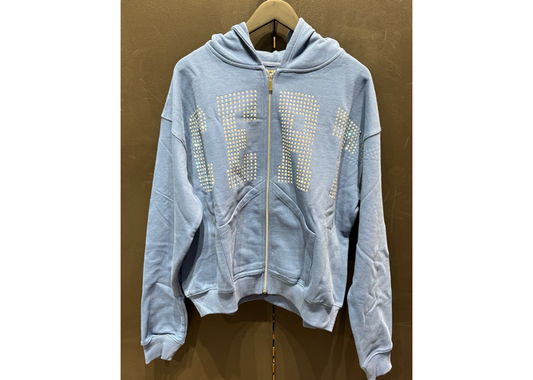 CRTFD Blue Rhinestone Hoodie