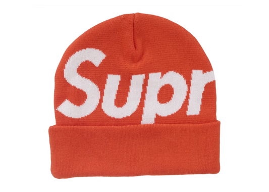 Supreme Big Logo Beanie (FW24) Orange