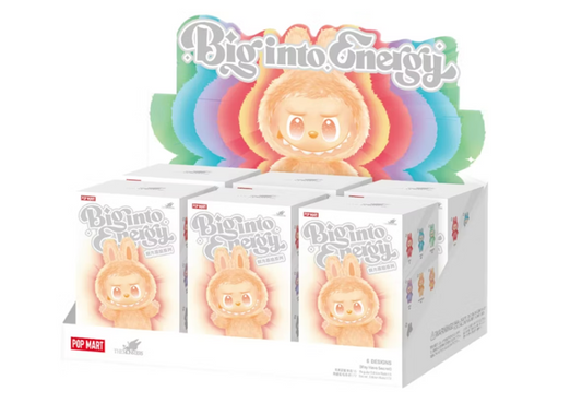 Pop Mart Labubu The Monsters Big into Energy Series Vinyl Plush Pendant Sealed Case (6 Blind Box)