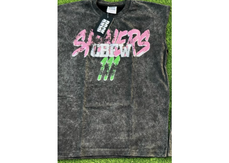 CBFW Pink Green No Sleeve Tee