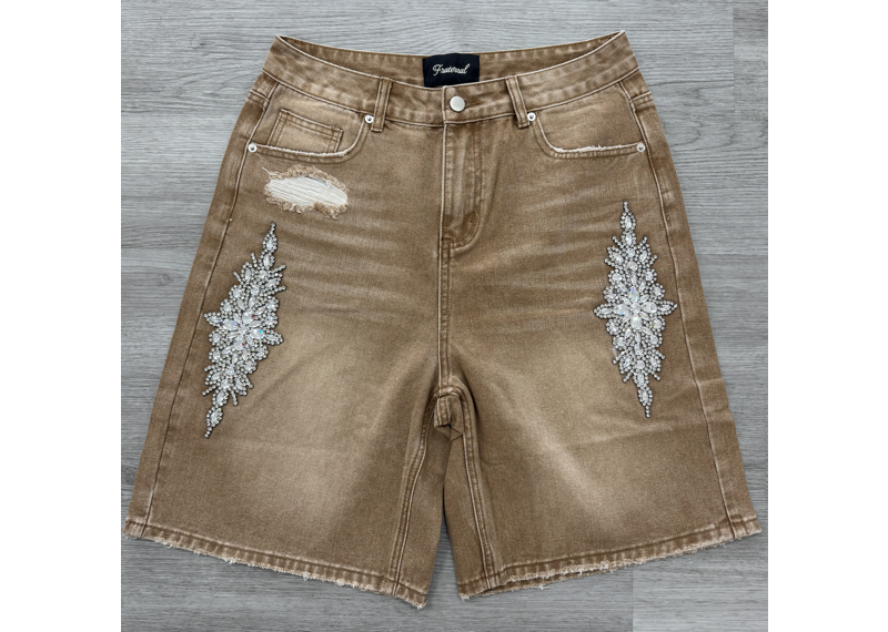 Fraternal Brown Jean Shorts