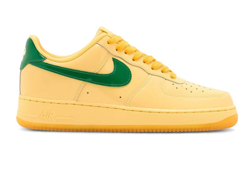 Nike Air Force 1 Low Patent Leather Topaz Gold Pine Green