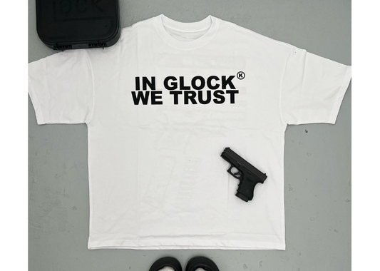 In Glock We Trust White/Black