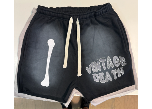 Vintage Death Black Shorts