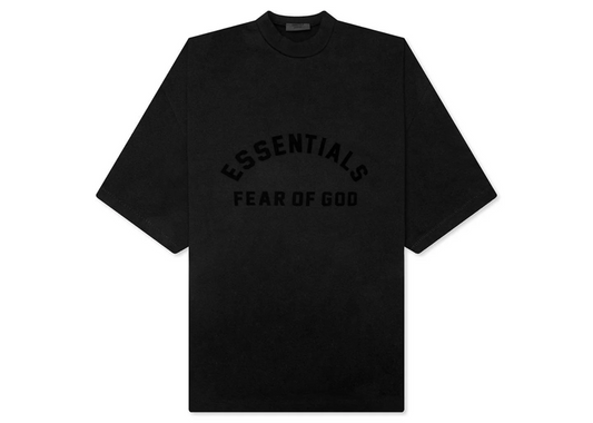 Essentials Fear of God Black Bonded T