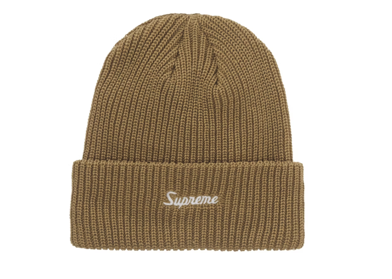 Supreme Loose Gauge Beanie (FW25) Tan