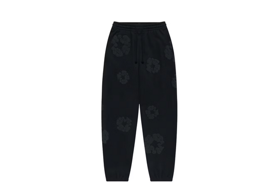 Denim Tear Sweatpants Black Mono