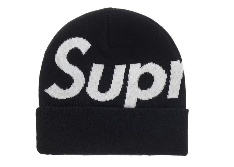 Supreme Big Logo Beanie (FW25) Black