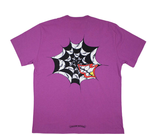 Chrome Hearts Matty Boy Spider Web T-shirt Purple