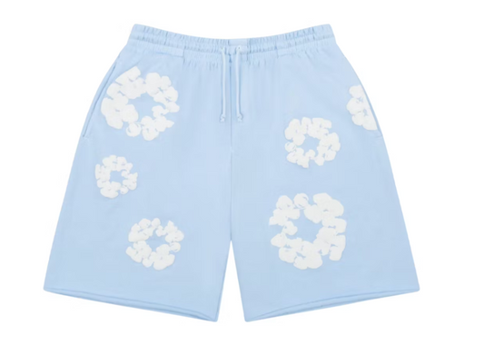Denim Tears The Cotton Wreath Sweatshorts Powder Blue