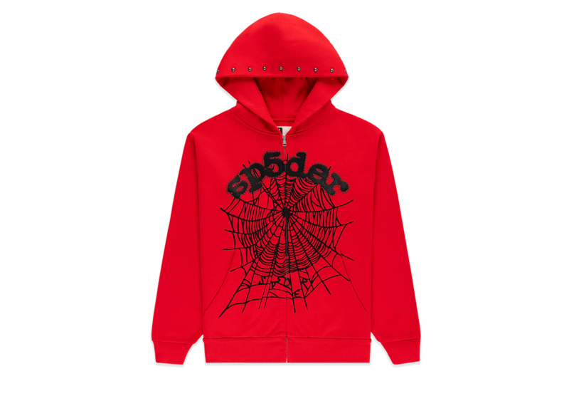 Sp5der OG Web Studded Hoodie