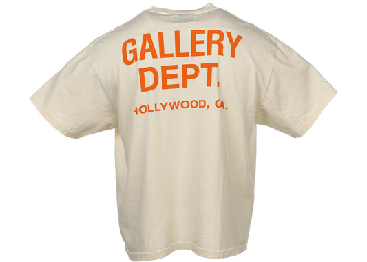 Gallery Dept. Souvenir T-Shirt Cream/Orange