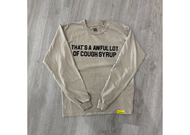 Awful Lot of Cough Syrup Tan Longsleeve