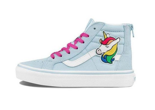 Vans Juniors Sk8-Hi Zip Sequin Patch Sneakers