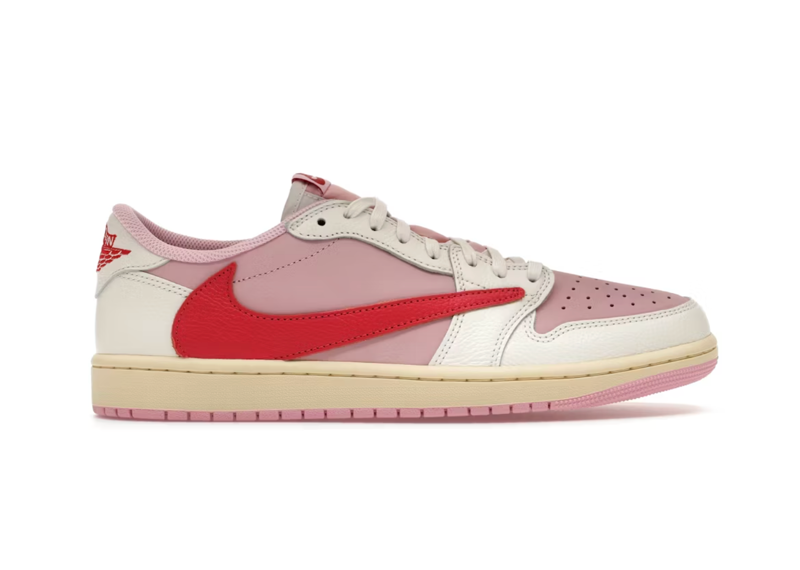 Jordan 1 Retro Low OG SP Travis Scott Sail Tropical Pink