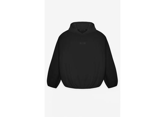 Essentials Fear of God Small Logo Black Hoodie