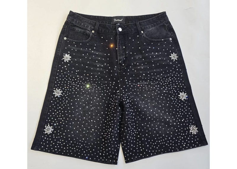 Fraternal Black Jean Shorts