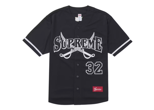 Supreme Swords Baseball Jersey Black