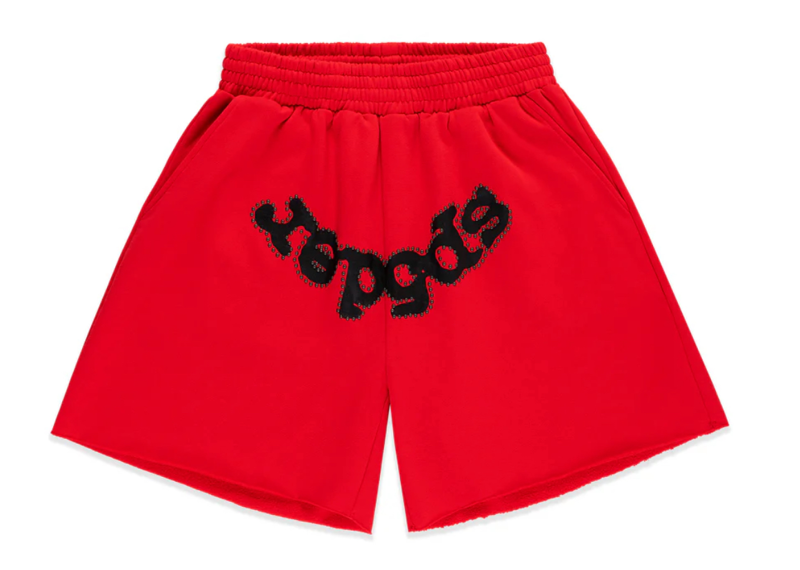 Sp5der OG Studded Sweatshort Red