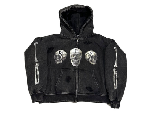 SKULL FACE ZIP UP