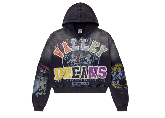 Vale Forever Blasted Zip Up Black