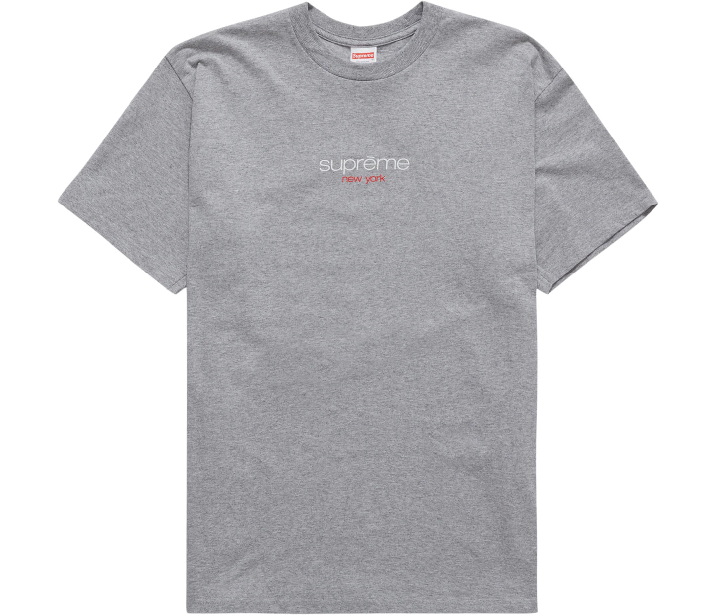 Supreme Classic Logo Tee Heather Grey