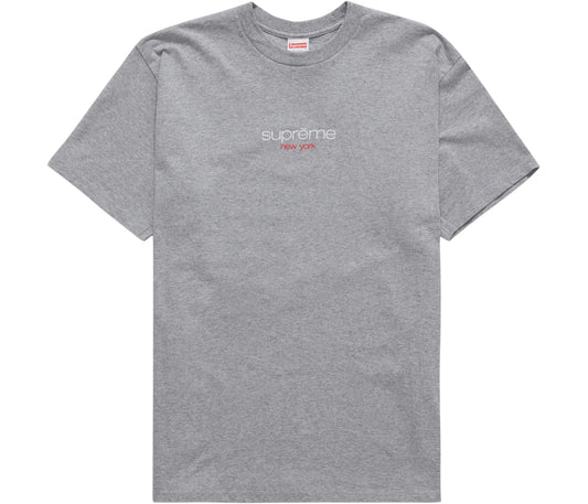 Supreme Classic Logo Tee Heather Grey