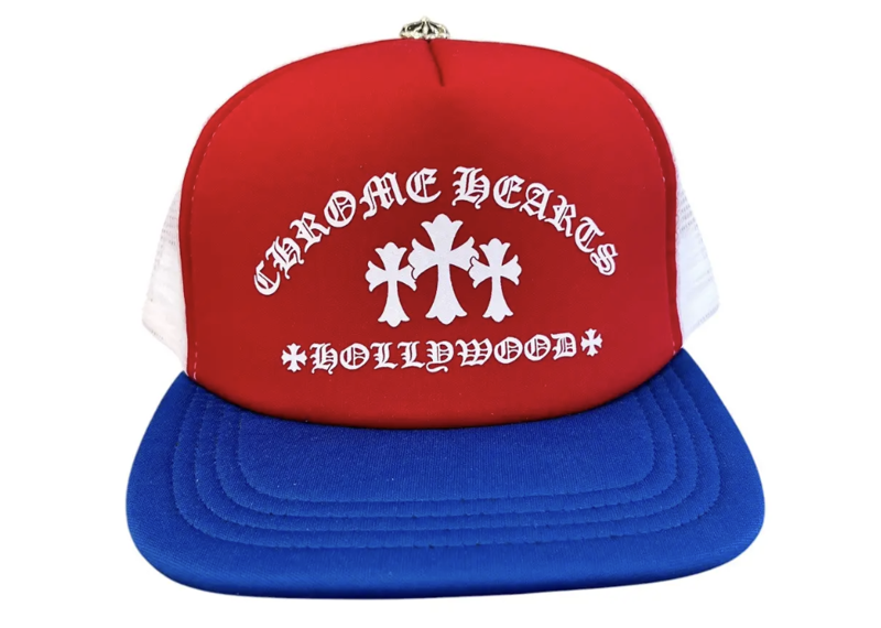 Chrome Hearts Red White Blue Trucker Hat